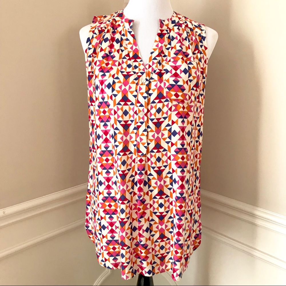 NWT 41 Hawthorn Colibri Sleeveless Blouse Size